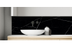 Crédence salle de bain : Marbre noir Trieste