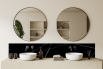 Crédence salle de bain : Marbre noir Trieste