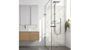 Crédence salle de bain : Marbre ocre Trieste 2