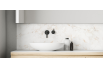 Crédence salle de bain : Marbre blanc ocre