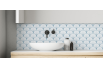Crédence salle de bain : Rosace art déco