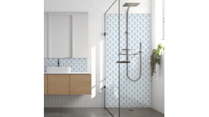 Crédence salle de bain : Rosace art déco