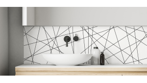 Crédence salle de bain : Diagonales