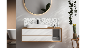 Crédence salle de bain : Diagonales