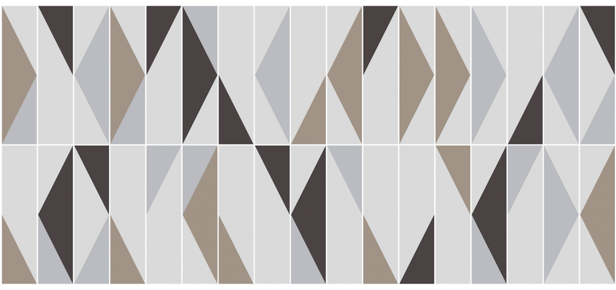 Crédence salle de bain : Jeux et triangles