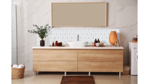 Crédence salle de bain : Cubes