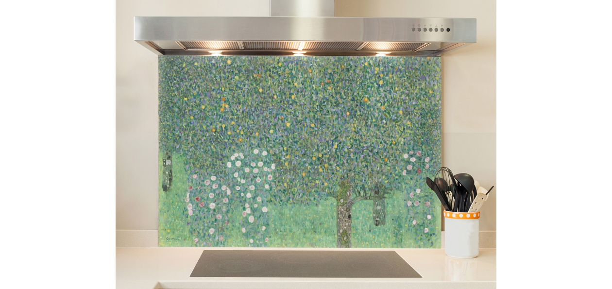 Fond de hotte : Gustav Klimt, Rosiers sous les arbres