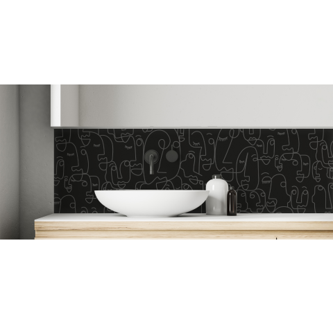 Crédence salle de bain : Visages 2