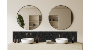 Crédence salle de bain : Visages 2