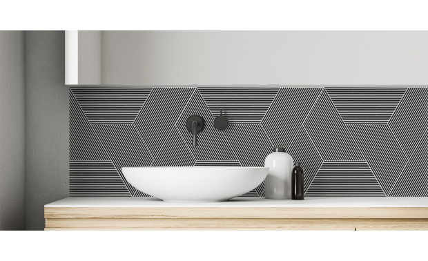 Crédence salle de bain : Géométrie 1