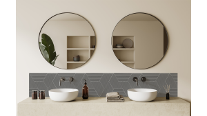 Crédence salle de bain : Géométrie 1