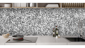 Carreaux et noir et blanc