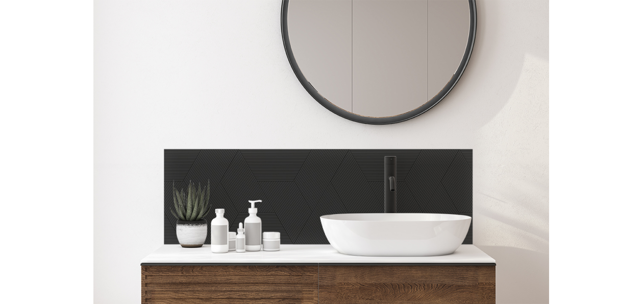 Crédence salle de bain : Géométrie 2
