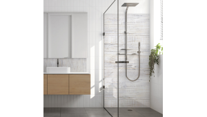 Crédence salle de bain : Bois peint en blanc 2