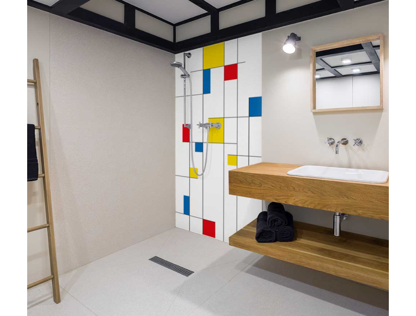 Panneau de douche : Mondrian 2