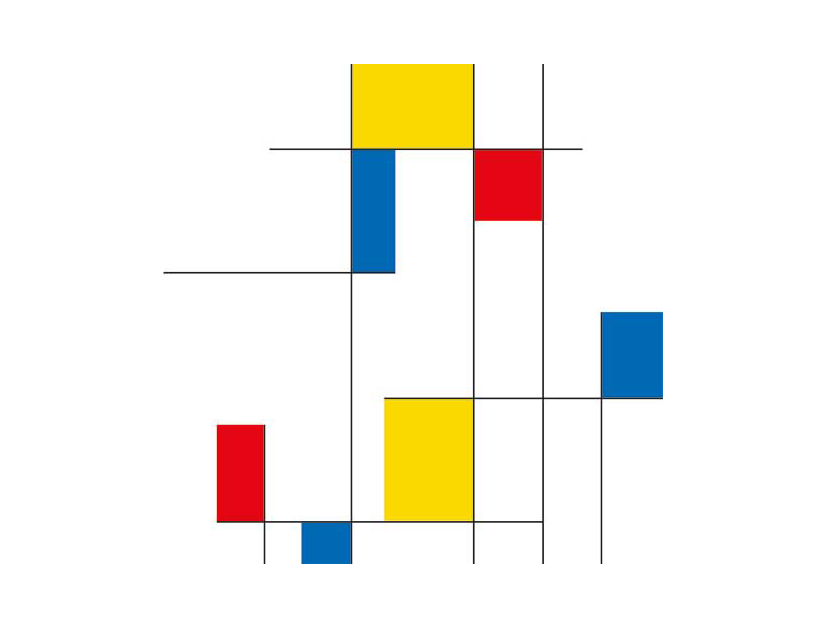 Panneau de douche : Mondrian 2