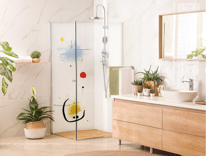Panneau de douche : Inspiration Surréalisme