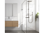 Panneau de douche : Carrelage hexagone blanc