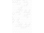 Panneau de douche : Carrelage hexagone blanc