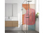 Panneau de douche : composition abstraite