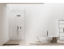 Panneau de douche : Carrelage hexagone blanc