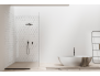 Panneau de douche : Carrelage hexagone blanc
