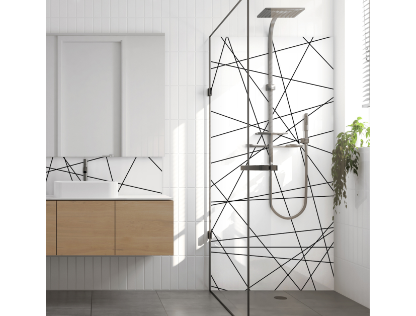 Panneau de douche : Diagonales