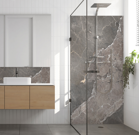 Panneau de douche : Marbre Ocre Verone