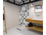 Panneau de douche : Carreaux ciment classique