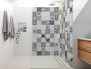 Panneau de douche : Carreaux ciment classique