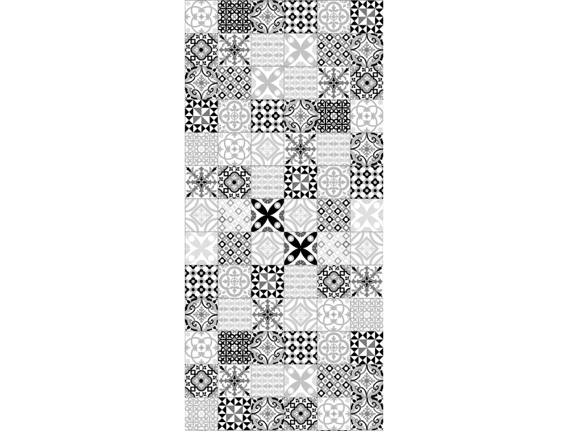 Panneau de douche : Carreaux ciment classique