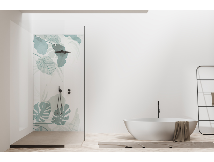 Panneau de douche : Végétation
