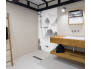 Panneau de douche : Estampe japonaise et montagne 2
