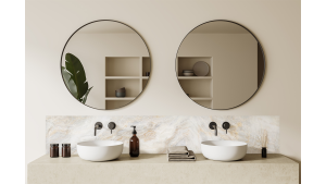 Crédence salle de bain : Marbre Ocre de Verone