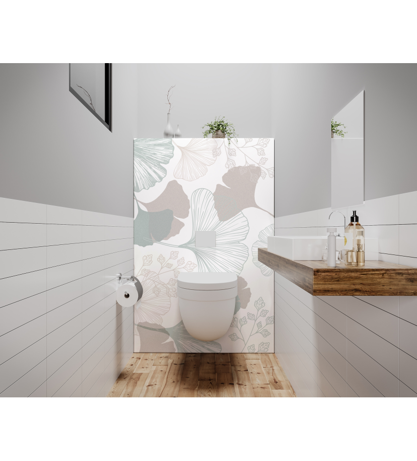 Panneau de WC : Gingko 2