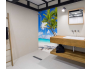 Panneau de douche : Palmier et plage 2