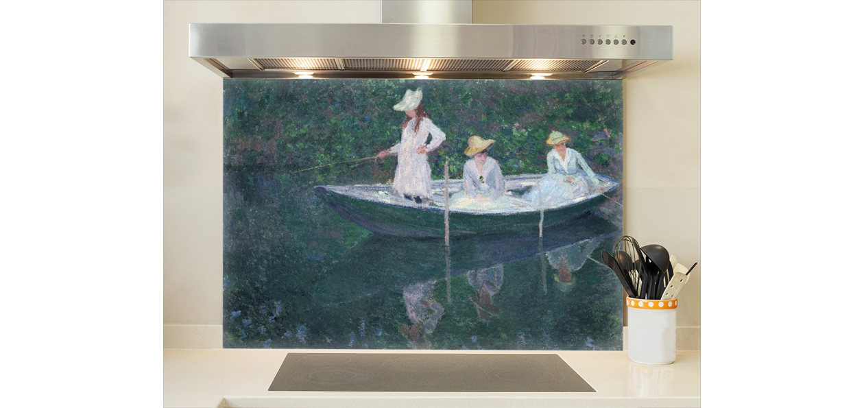 Claude Monet, En norvégienne, ou la Barque à Giverny