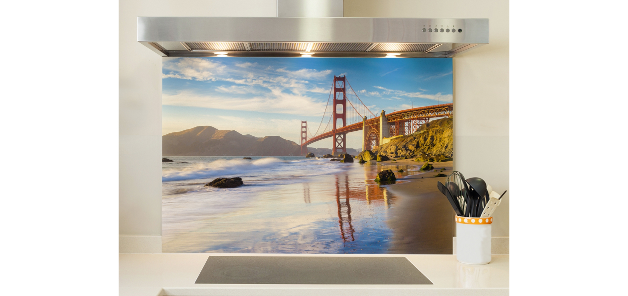 Plage et pont San Francisco