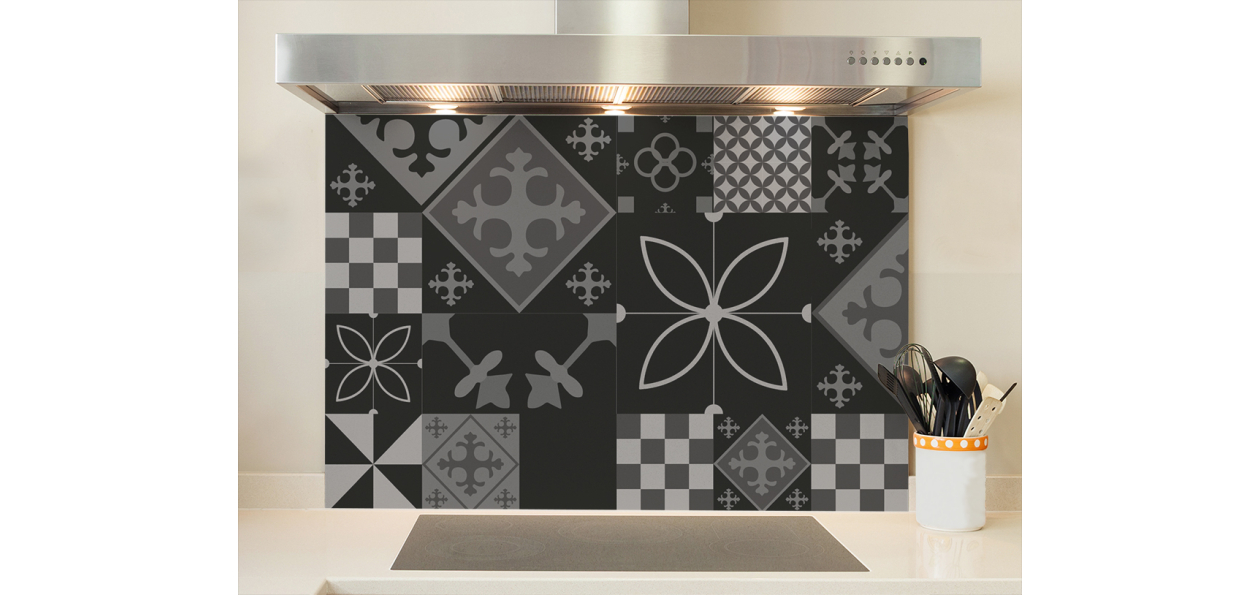 Fond de hotte : Carreaux...