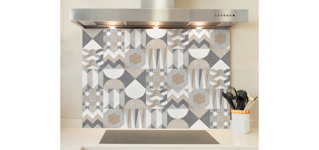 Fond de hotte : Carreaux ciments scandinave 3