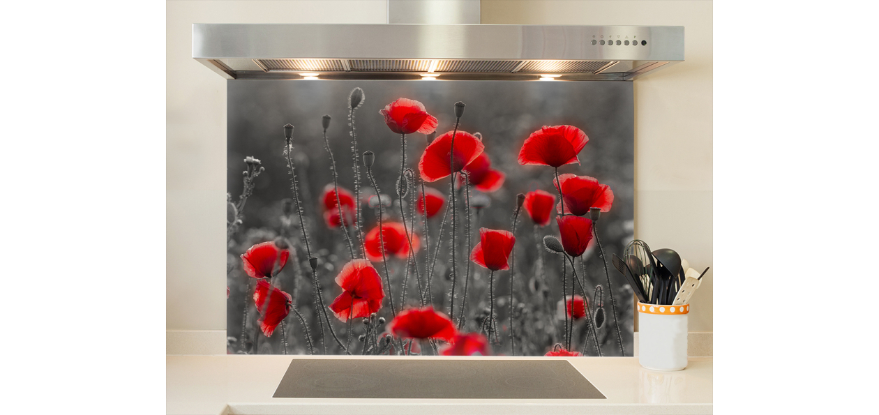Fond de hotte : Coquelicots...