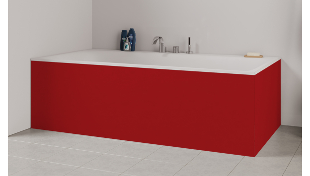 Tablier de bain : Rouge tomate