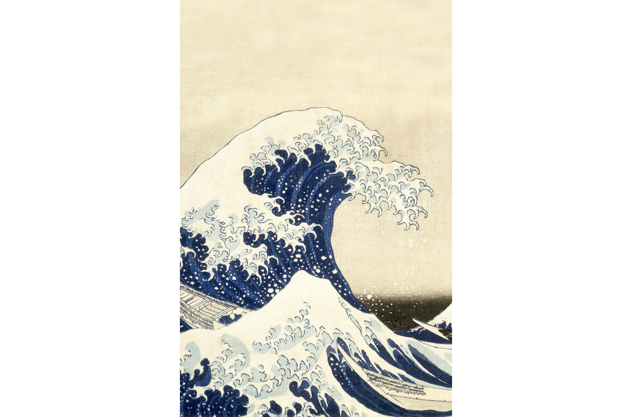 Tableau Toile "La Grande Vague" De Hokusai - Impression Haute Qualité 120x80cm - Fait Main