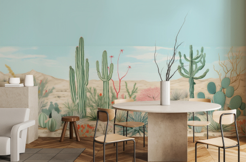 Crédence salle de bain Desert dessin 2, carrelage salle de bain