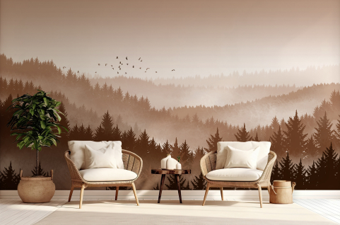 Papier peint : Paysage forêt