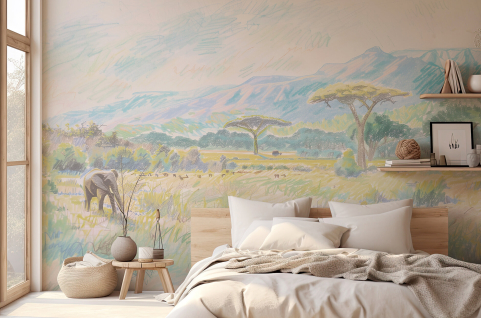 Papier peint : Savane et...