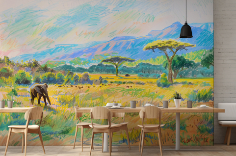 Papier peint : Savane et...