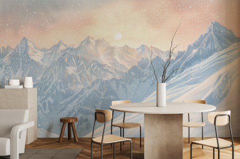 Papier peint : Montagnes et...
