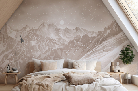 Papier peint : Montagnes et...
