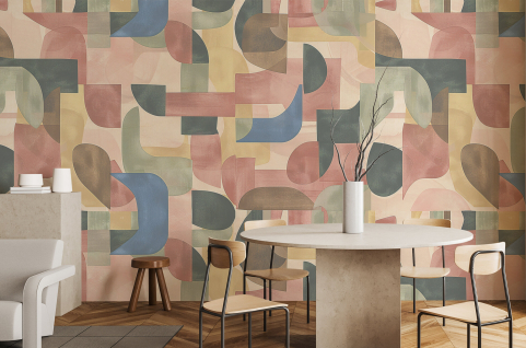 Papier peint : Motif cubisme 2